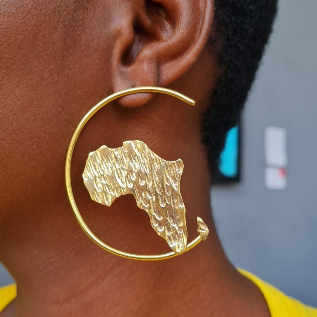 Boucles d'oreilles Mother marbrée