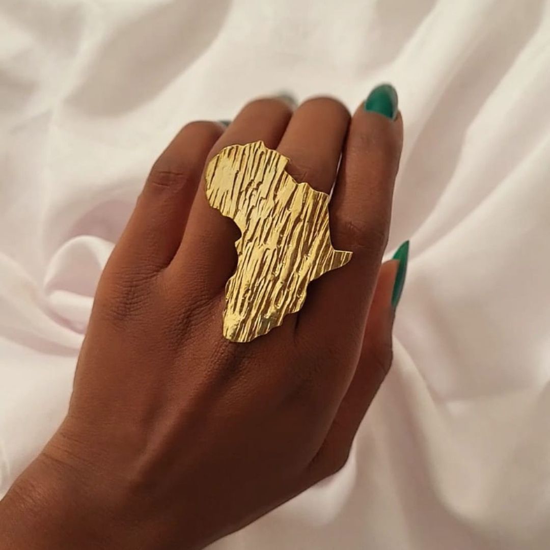 bague mother marbrée