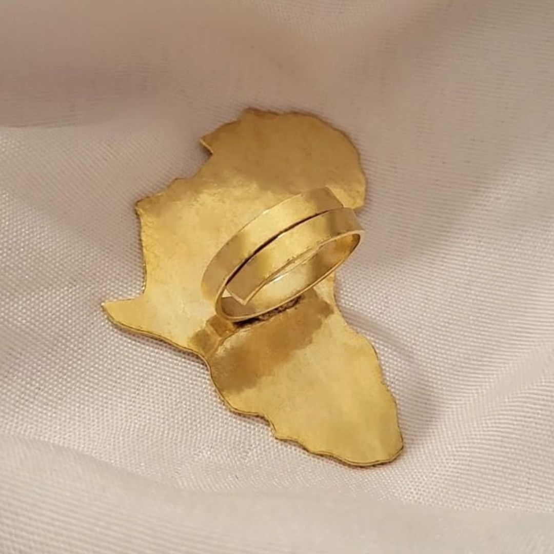 bague mother marbrée