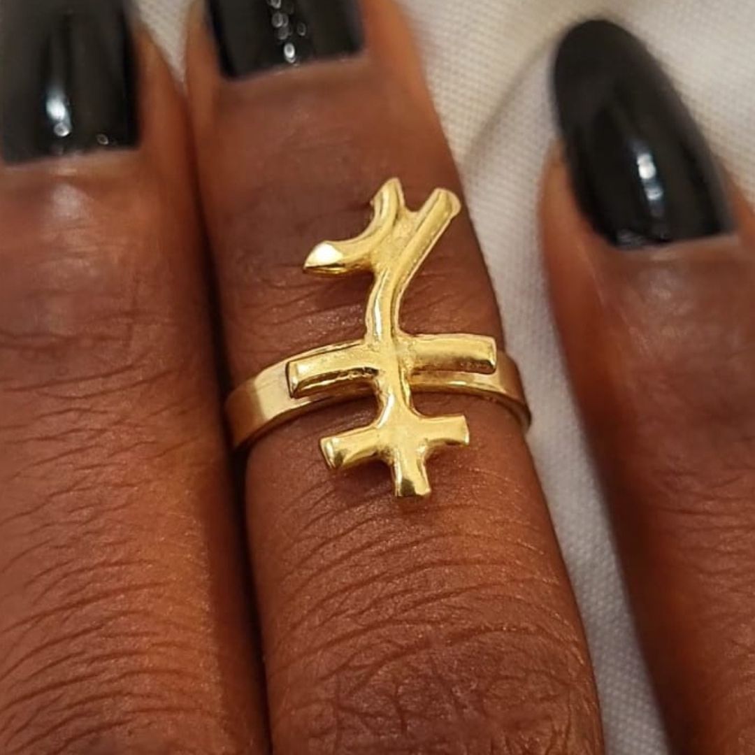 bague phalange Drama bronze