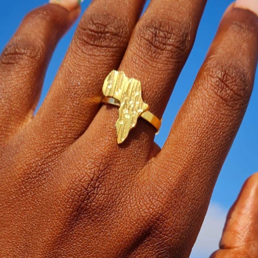 bague mother marbrée mini