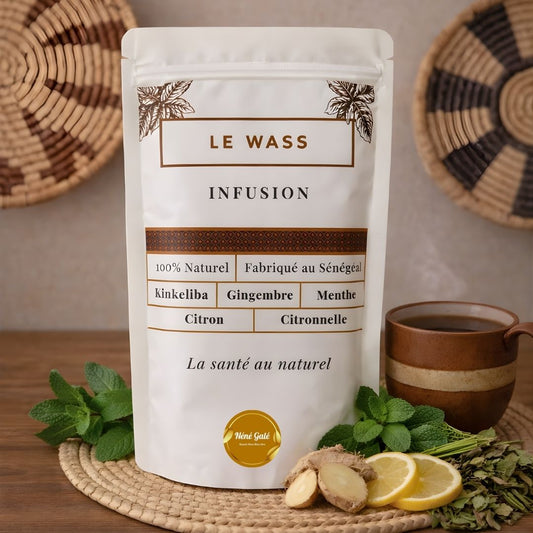 Le Wass - Kinkéliba, Gingembre, Citronnelle, Menthe