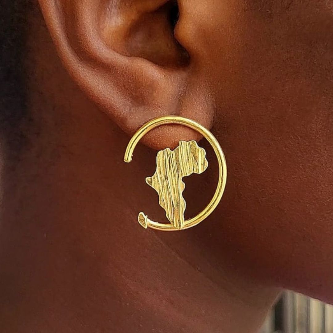Boucles d'oreilles Mother mini marbrée Abarings